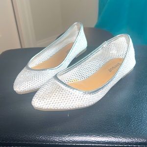 Sparkly slip on shoes